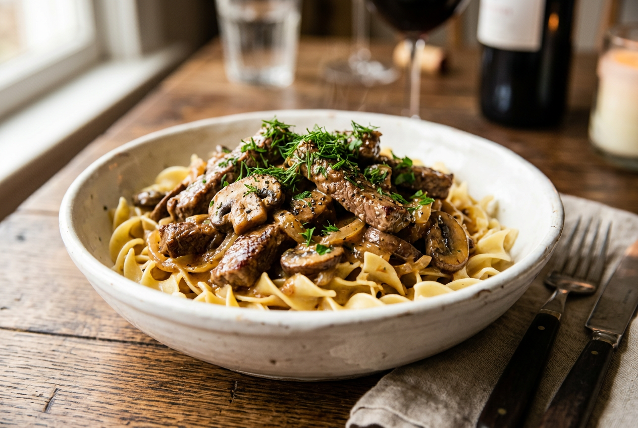 Beef Stroganoff