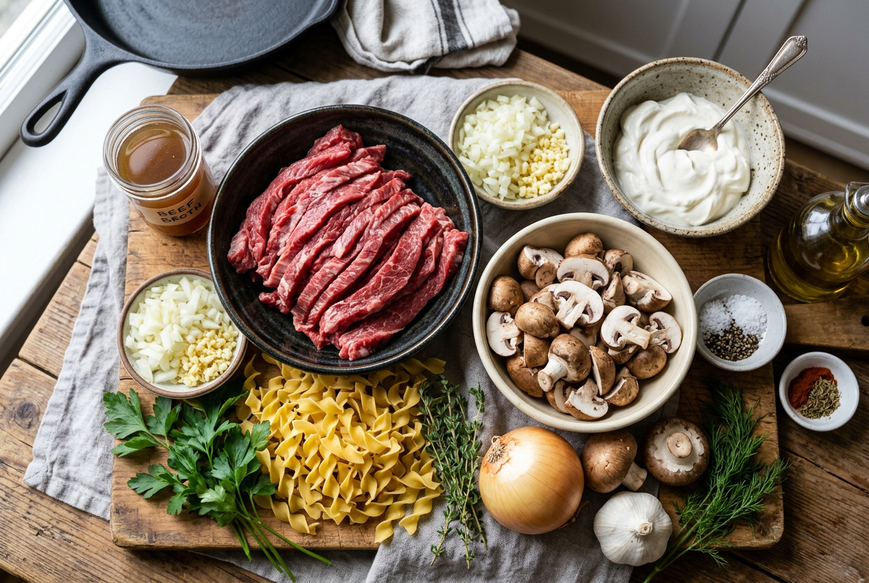 Beef Stroganoff