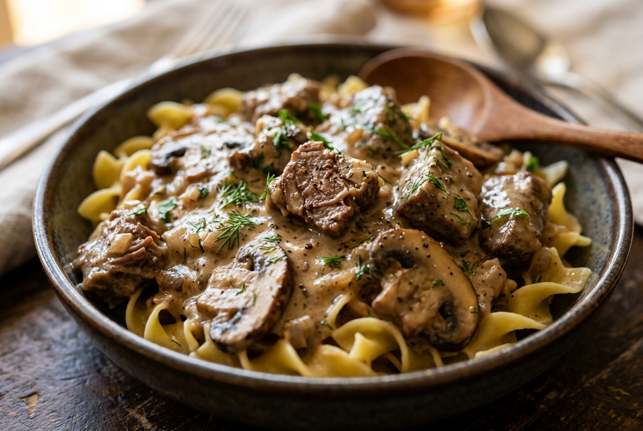 Beef Stroganoff